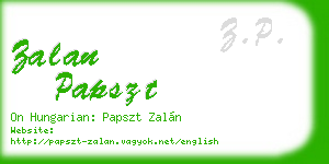 zalan papszt business card